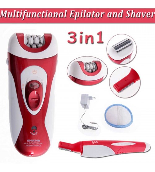 3in1 Rechargeable Lady Hair Remover Epilator